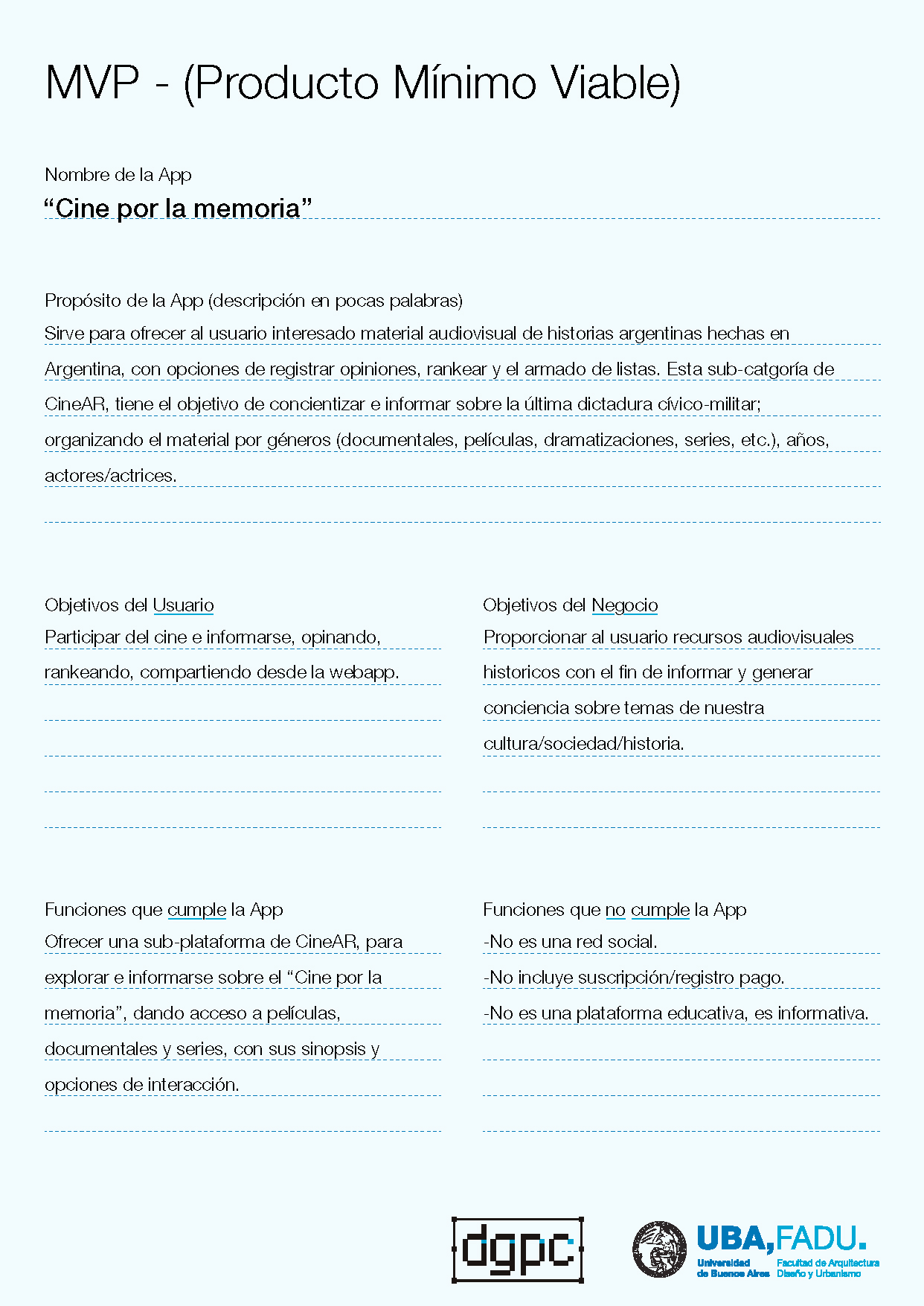 plan para la webapp